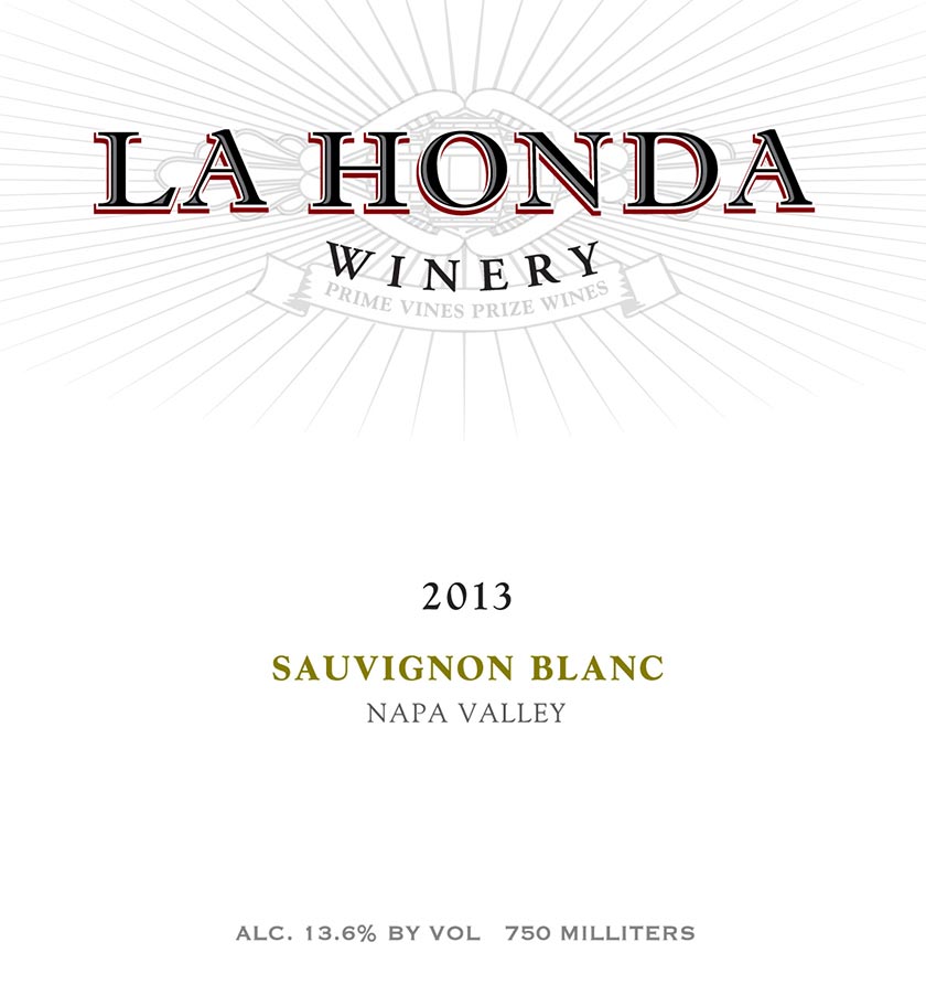 2013 Sauvignon Blanc Label