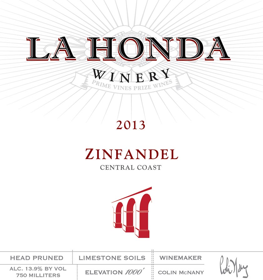 2013 Zinfandel Label