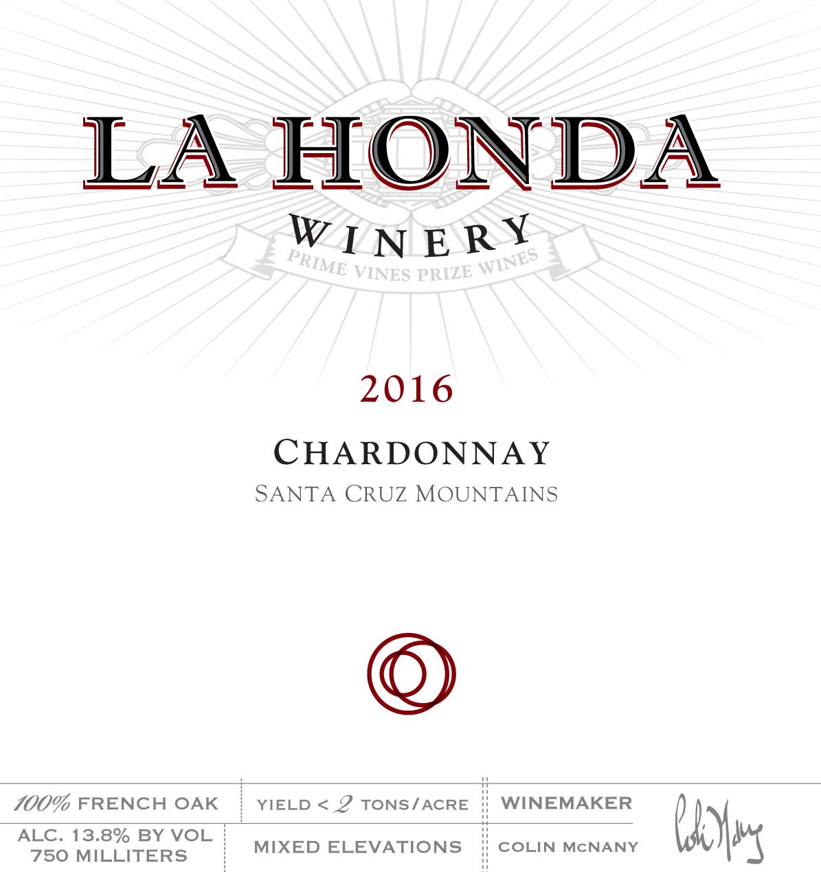 2016 Chardonnay Label