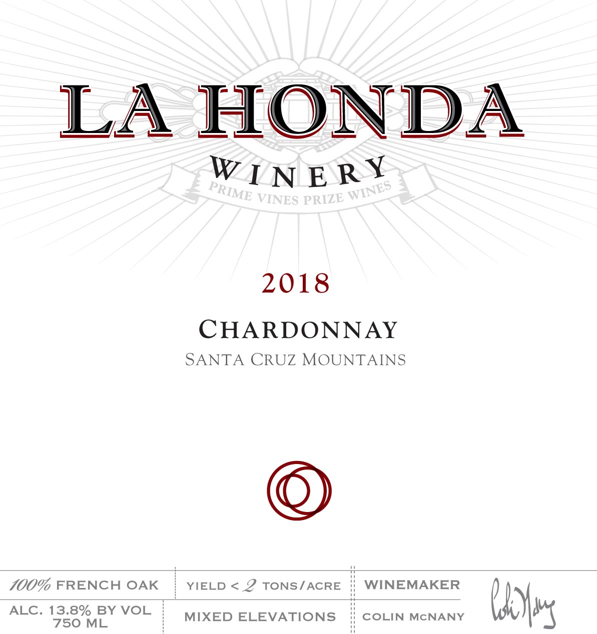 2018 Chardonnay Label